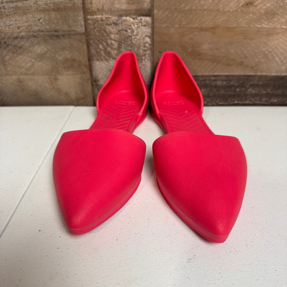 Native Shoes Womens 11 Pink Pointed Toe d'Orsay EVA Slip On Audrey Flats